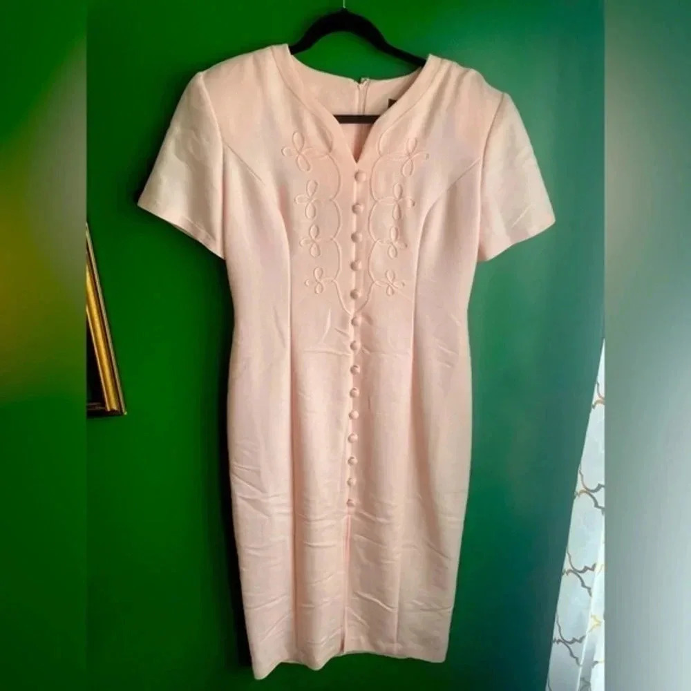 Vintage‎ CLEARANCE! 80’s Jaclyn Hart Pink Dress Retro Size 10 EUC!